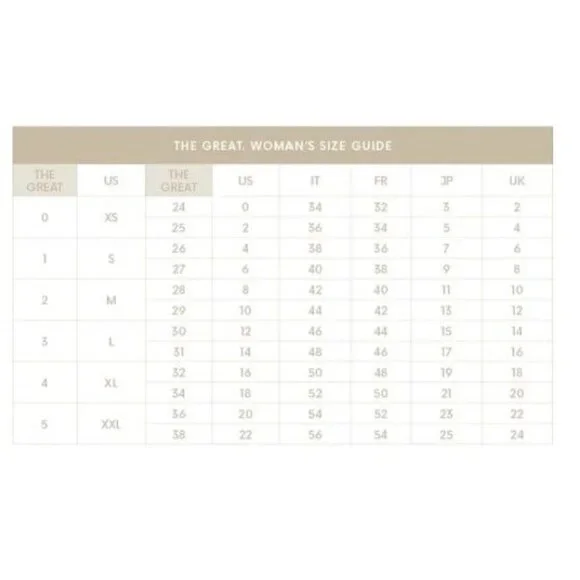 The GREAT. The Westerner Top in Army with Gold Stamp Vanity Size 0 = US X-Small - Picture 12 of 12